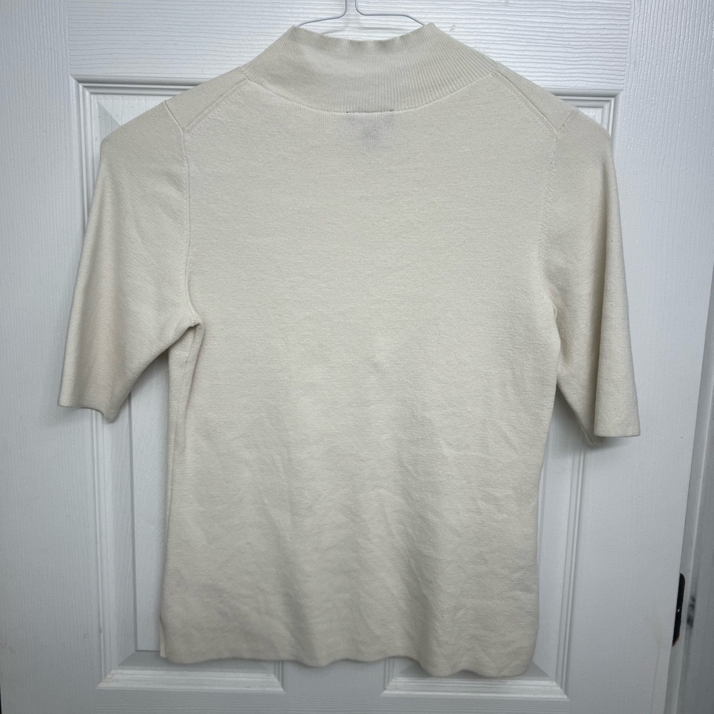 Ann Taylor Ivory Knit Top